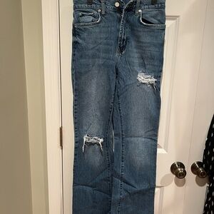 BDG Classic Blue Ripped Straight Leg Jeans